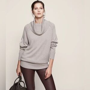 REISS Tatun Cowl Neck Knit Sweater